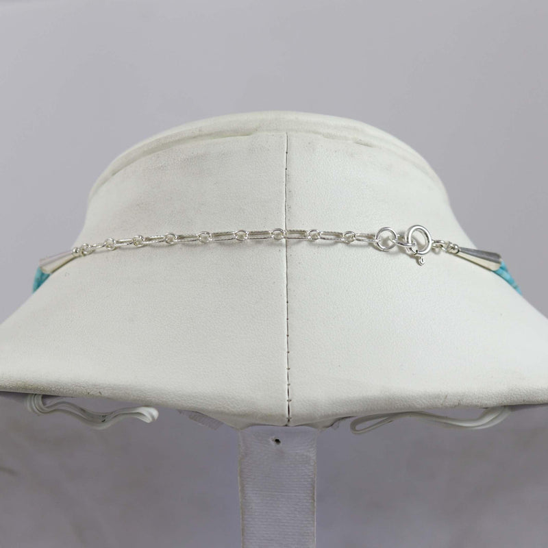 Kingman Turquoise Necklace by Joe Jr. and Valerie Calabaza - Garland&