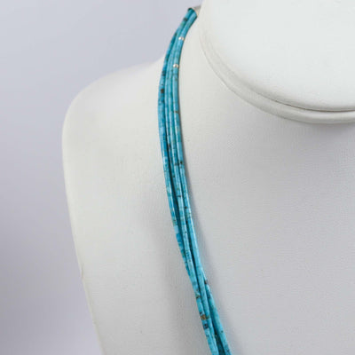 Sleeping Beauty Turquoise Necklace by Joe Jr. and Valerie Calabaza - Garland's