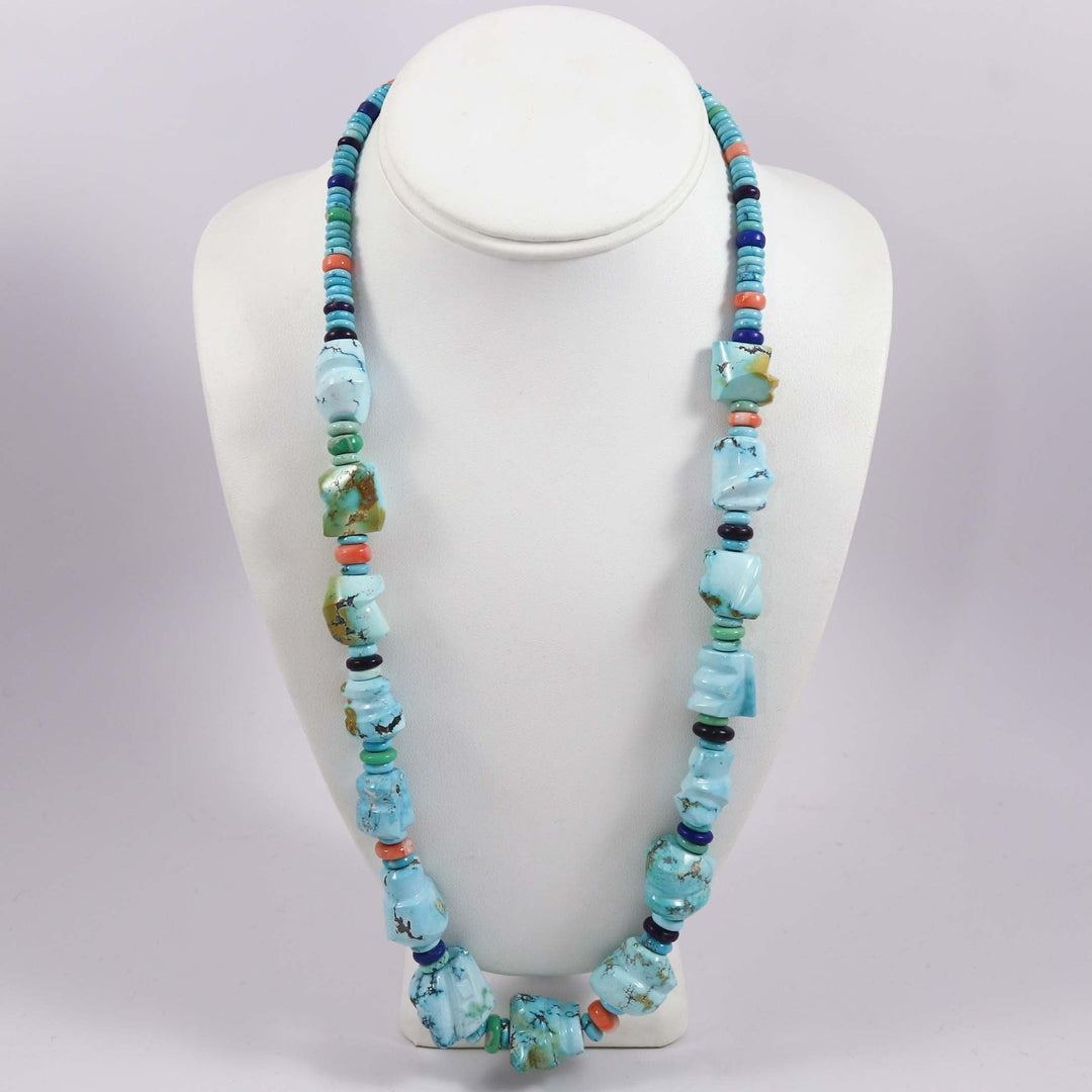 Blue Moon Turquoise Necklace by Noah Pfeffer and Caleb Pfeffer - Garland's