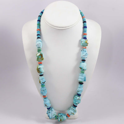 Blue Moon Turquoise Necklace by Noah Pfeffer and Caleb Pfeffer - Garland's