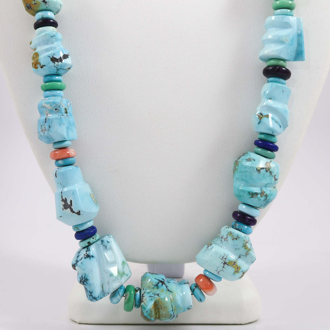 Blue Moon Turquoise Necklace by Noah Pfeffer and Caleb Pfeffer - Garland's