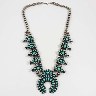 1940s Turquoise Squash Blossom by Vintage Collection - Garland's