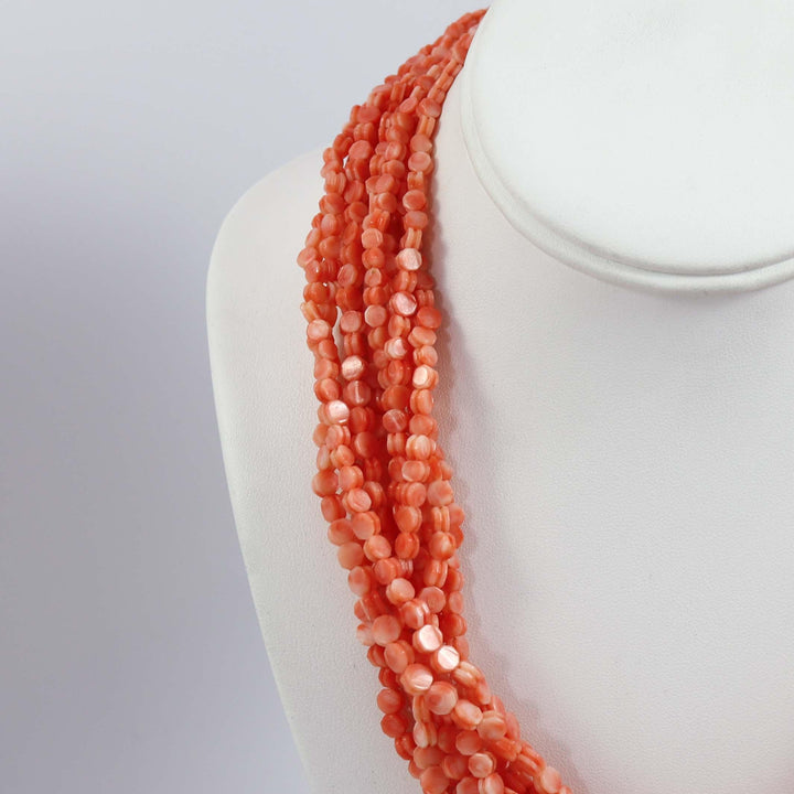 1980s Pink Coral Necklace by Vintage Collection - Garland's