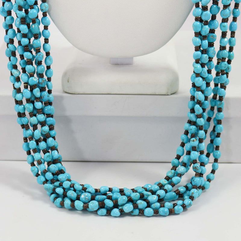 Sleeping Beauty Turquoise Necklace by Melvin Masquat - Garland&
