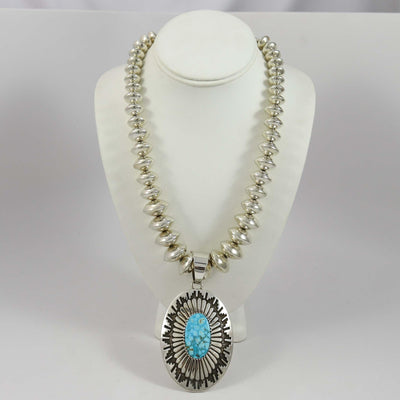 Kingman Turquoise Necklace by Tommy Jackson - Garland's