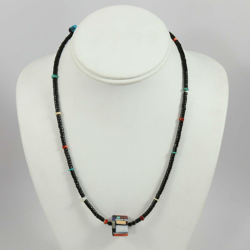 Reversible Inlay Necklace by Charlene Reano - Garland&