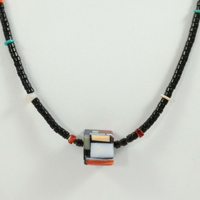 Reversible Inlay Necklace by Charlene Reano - Garland&