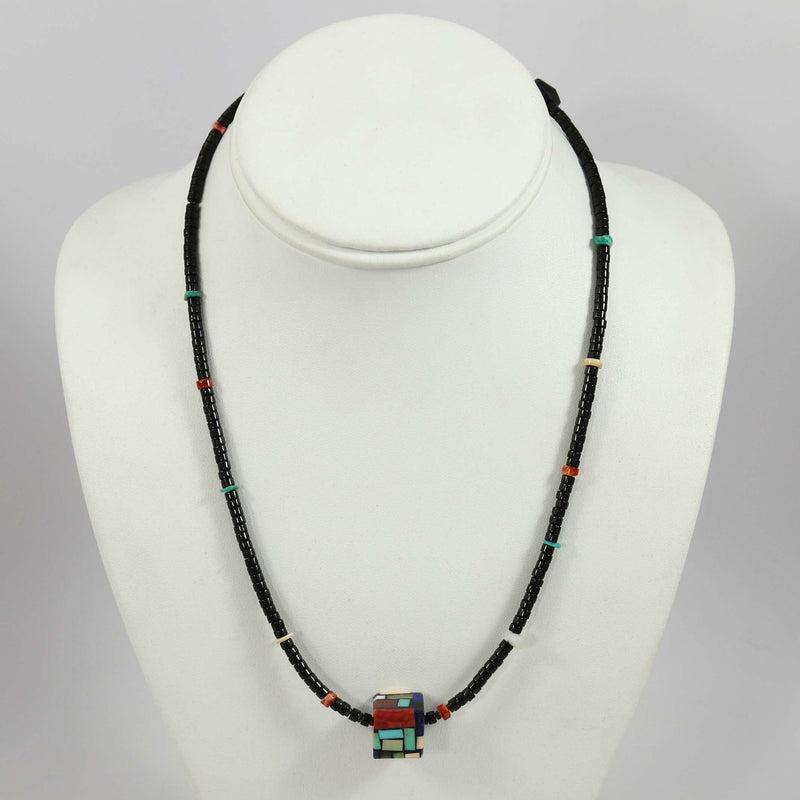 Reversible Inlay Necklace by Charlene Reano - Garland&