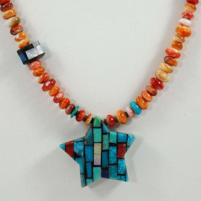 Reversible Inlay Necklace by Charlene Reano - Garland's