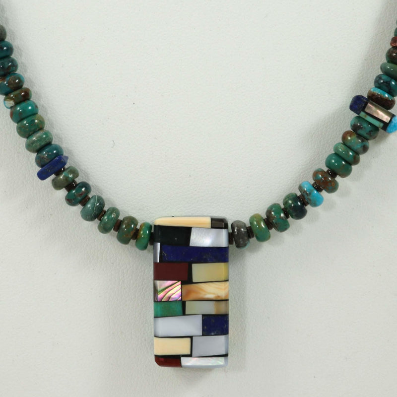 Reversible Inlay Necklace by Janalee Reano - Garland&