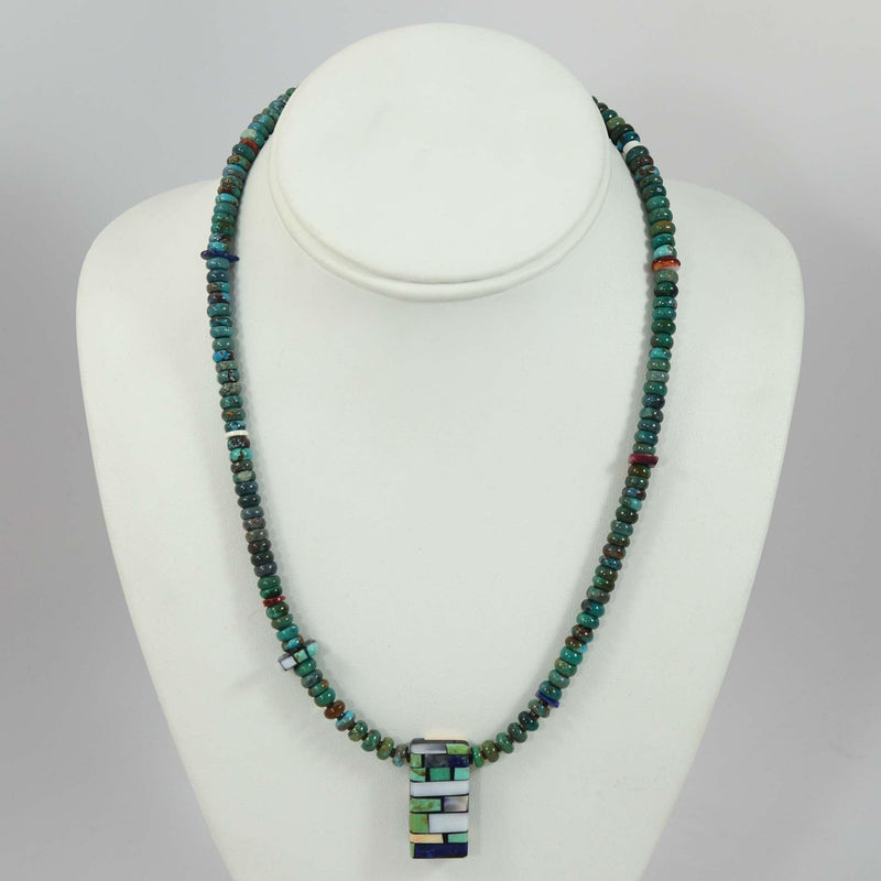 Reversible Inlay Necklace by Janalee Reano - Garland&