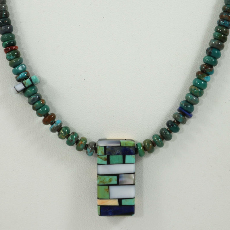 Reversible Inlay Necklace by Janalee Reano - Garland&