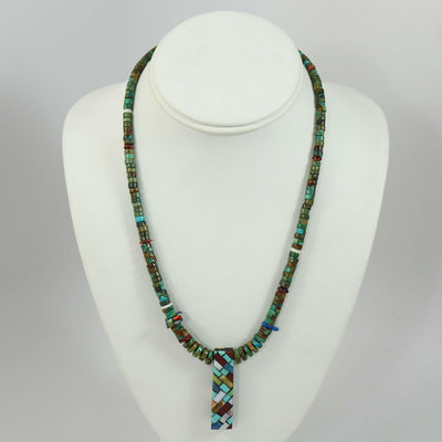 Reversible Inlay Necklace by Janalee Reano - Garland's