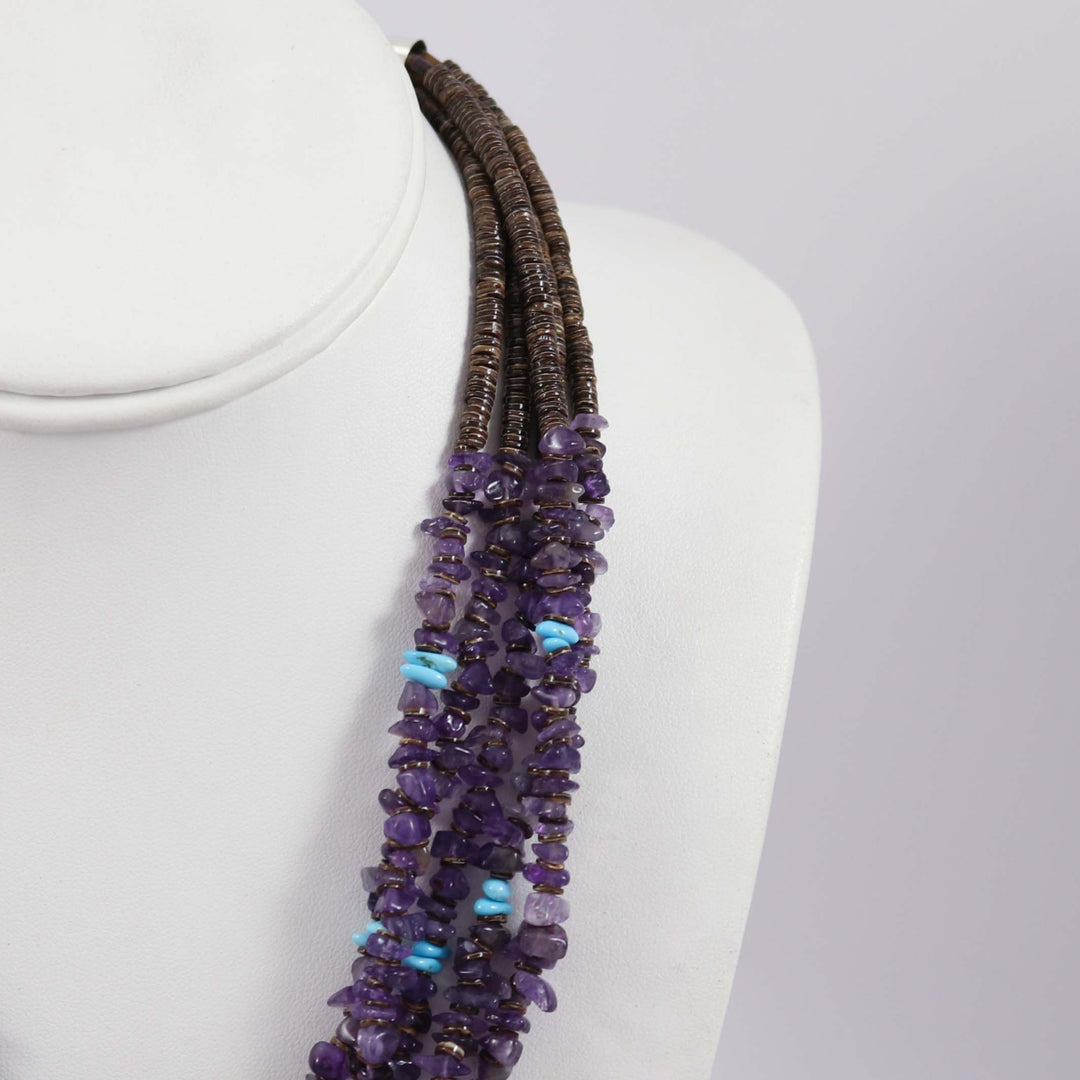 Amethyst and Turquoise Necklace
