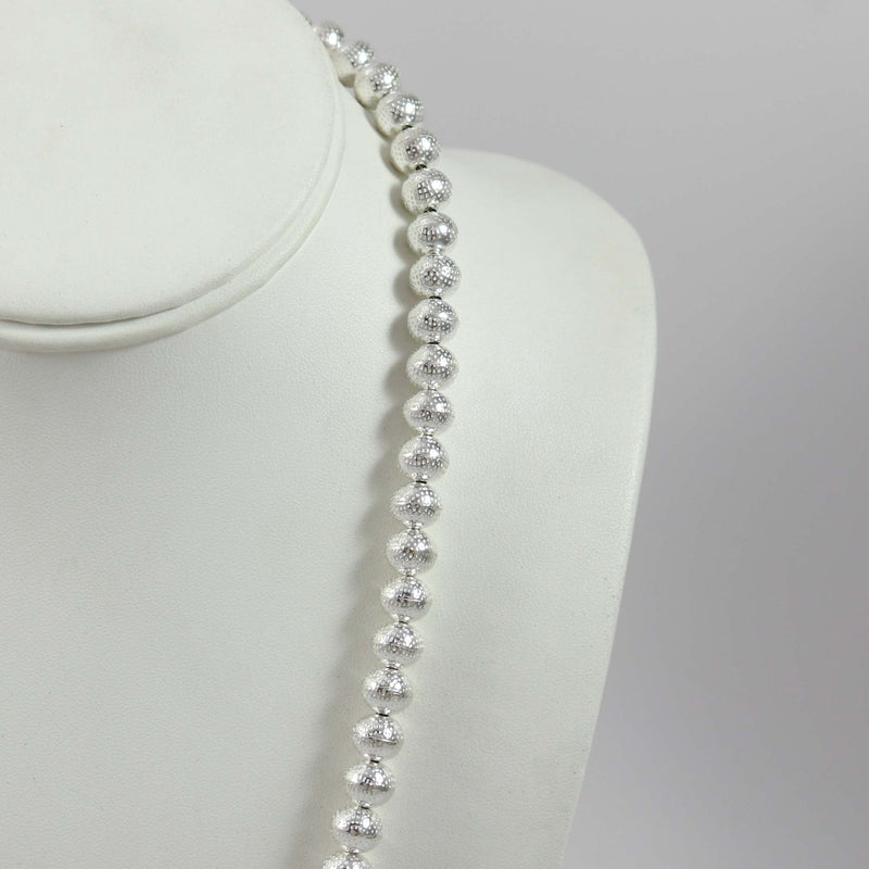 Stamped Navajo Pearl Necklace