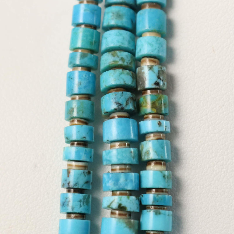 Turquoise Bead Necklace by Lester Abeyta - Garland&
