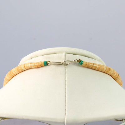 Shell and Turquoise Necklace by Lester Abeyta - Garland's