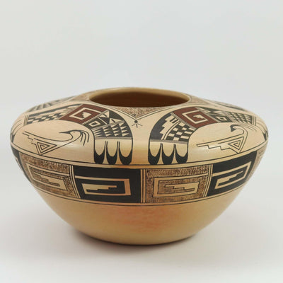 “Swans and Birds of Flight” Pot by Ramon Tahbo Howato - Garland's