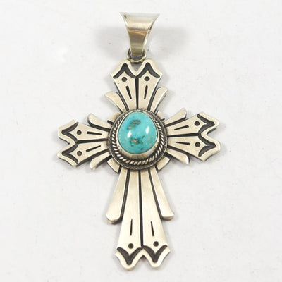 Morenci Turquoise Pendant by Thomas Jim - Garland's