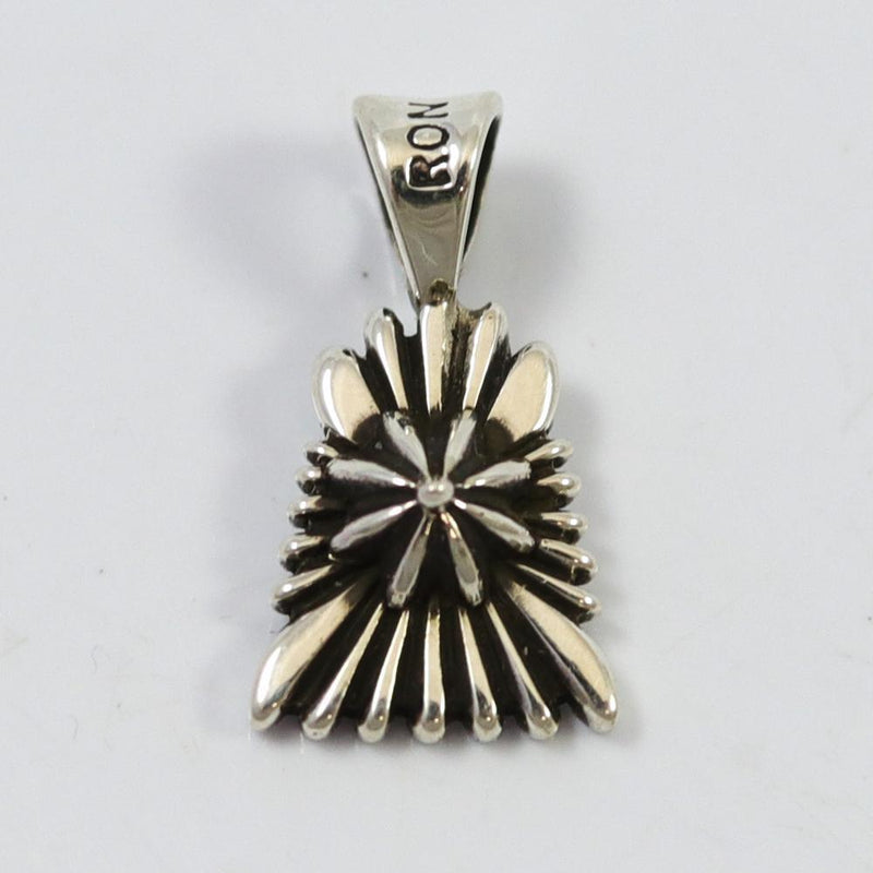 Silver Pendant by Ron Bedonie - Garland&