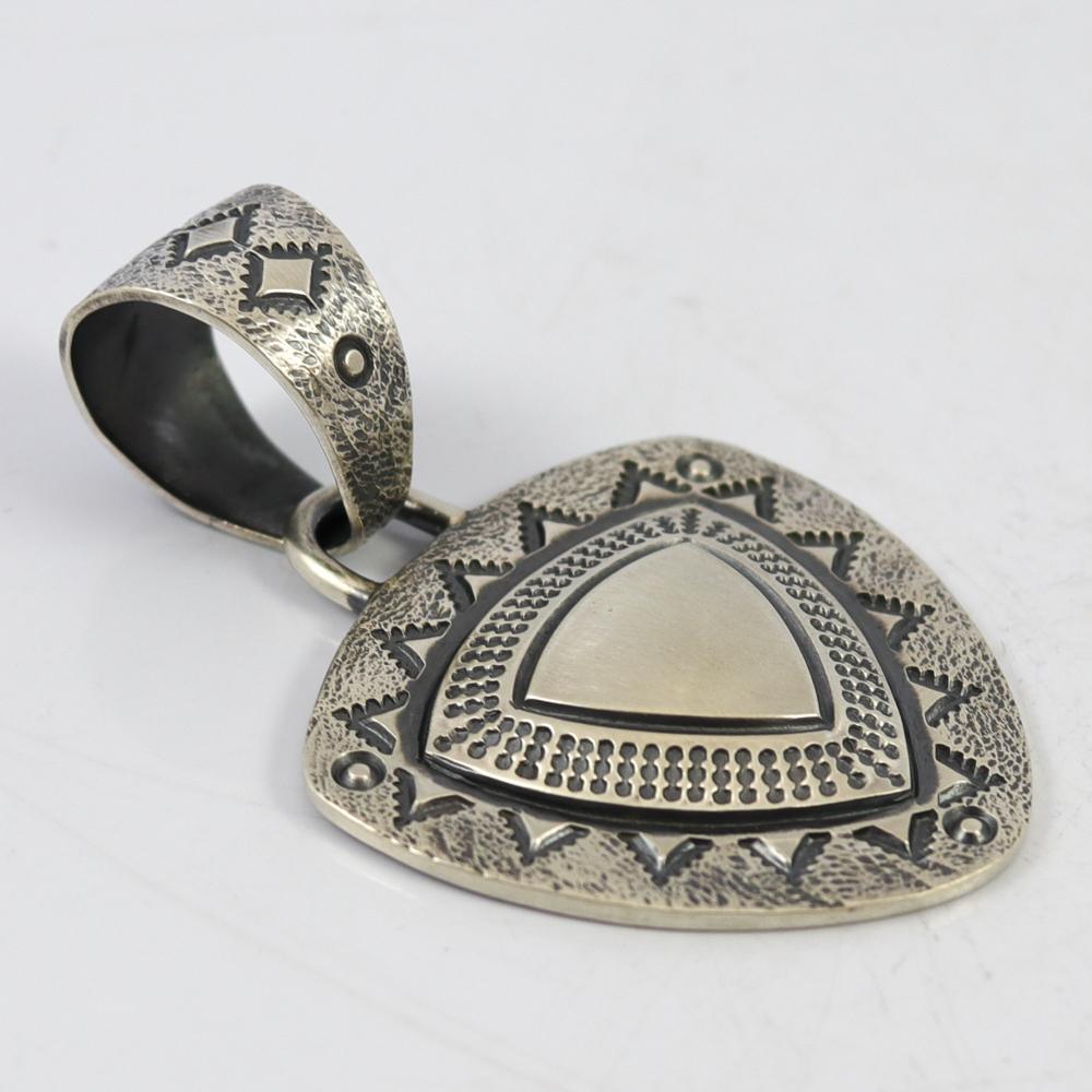 Stamped Silver Pendant by Kyle Lee-Anderson - Garland's