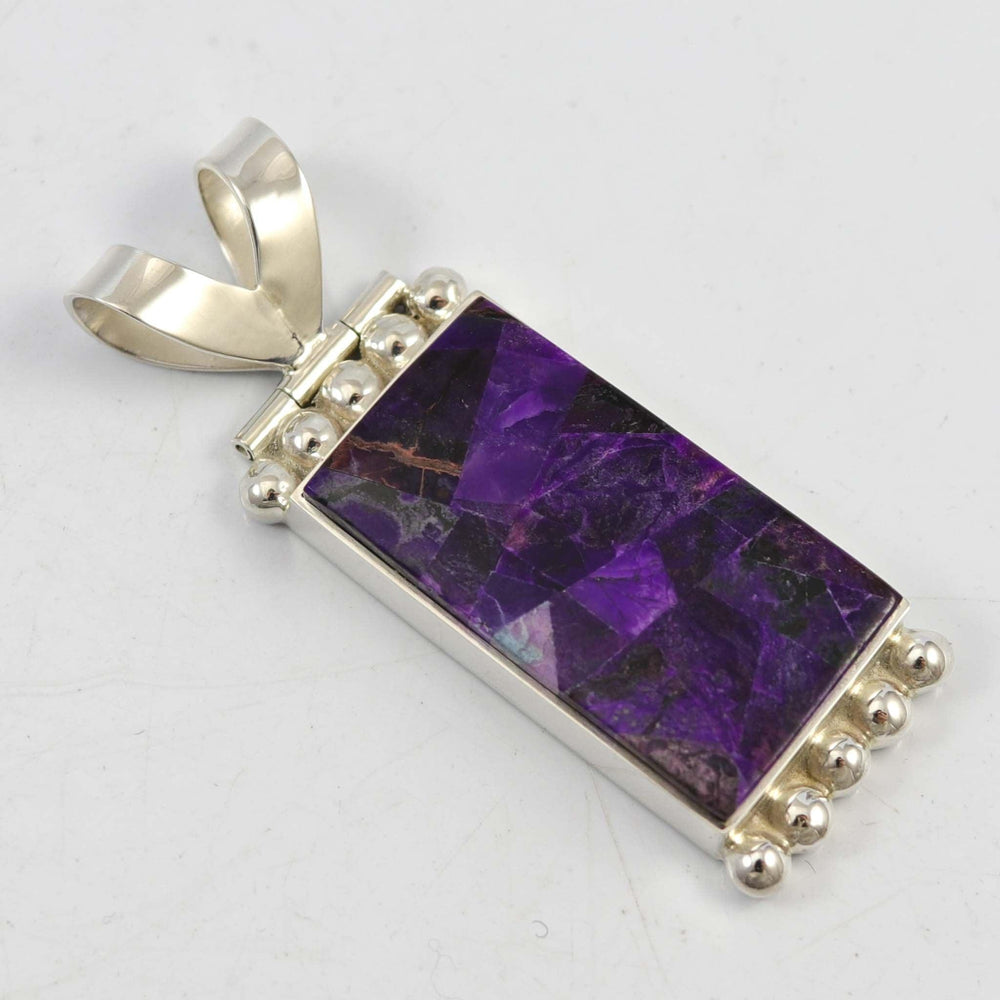 Sugilite Inlay Pendant by Bryon Yellowhorse - Garland's