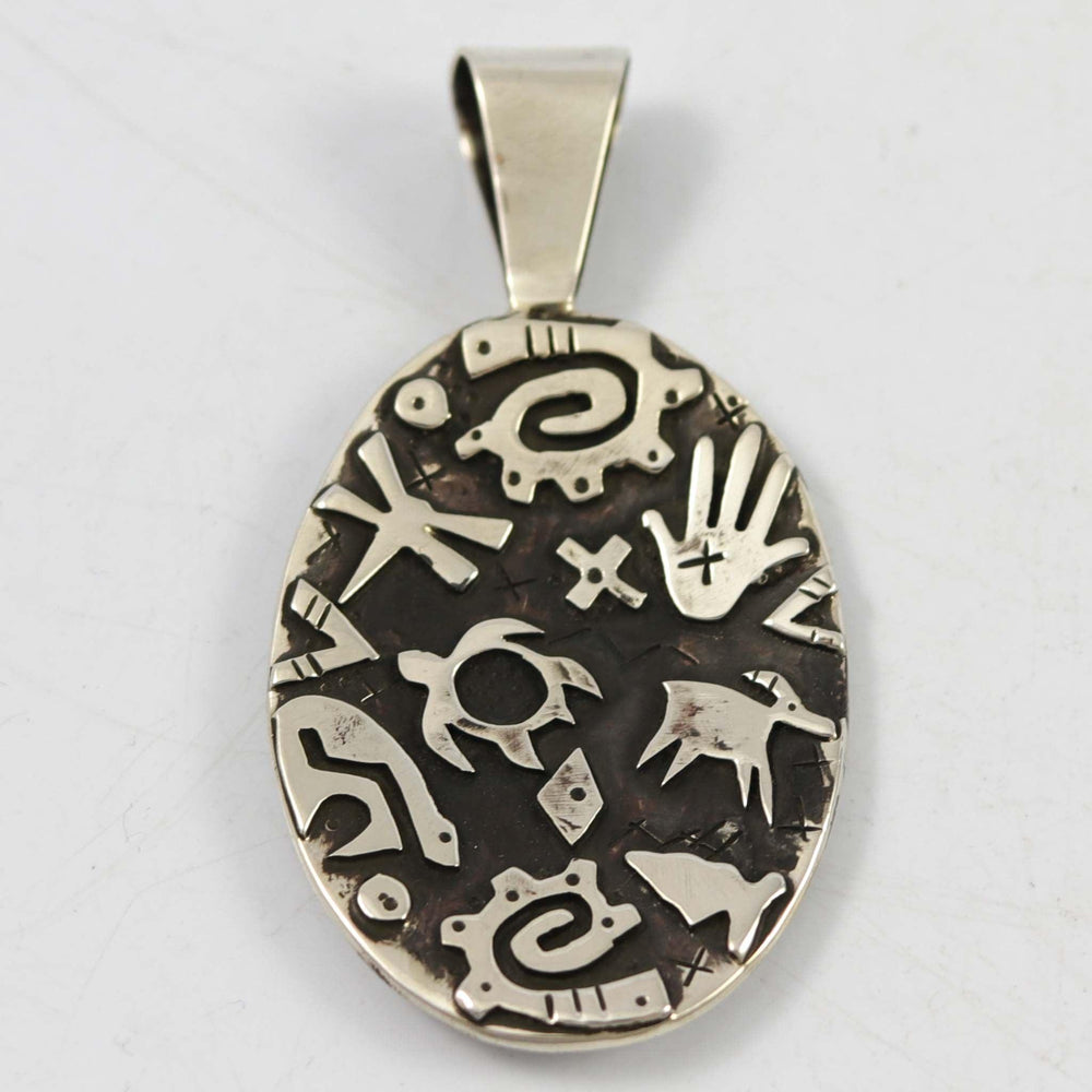 Reversible Petroglyph Pendant by Kee Yazzie - Garland's