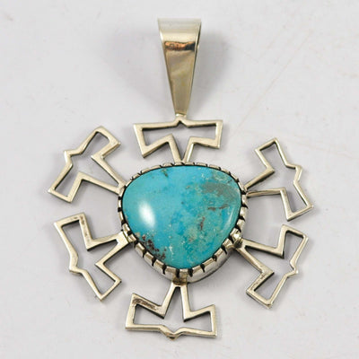 Bisbee Turquoise Pendant by Kee Yazzie - Garland's
