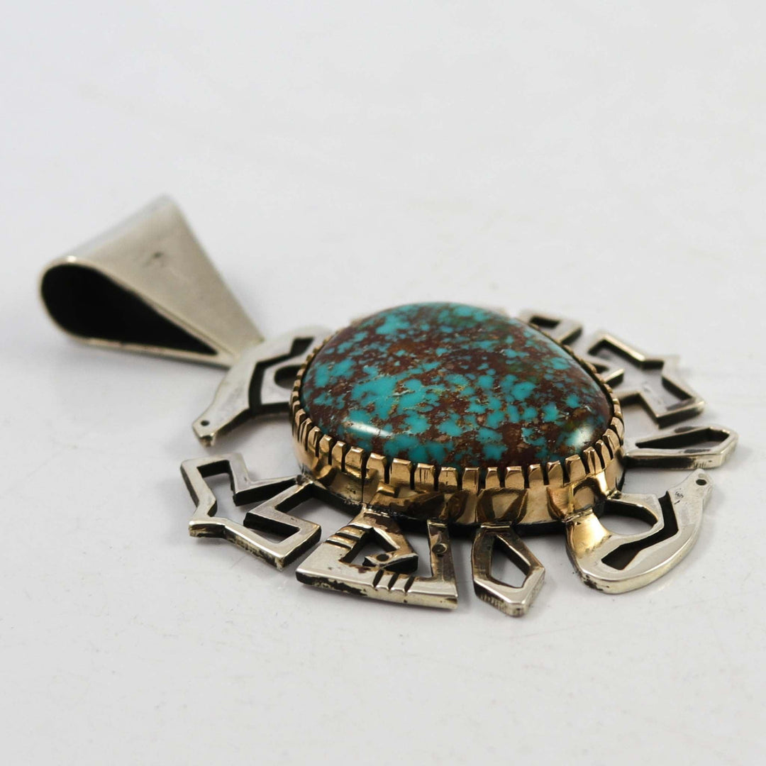 Candelaria Turquoise Pendant by Kee Yazzie - Garland's