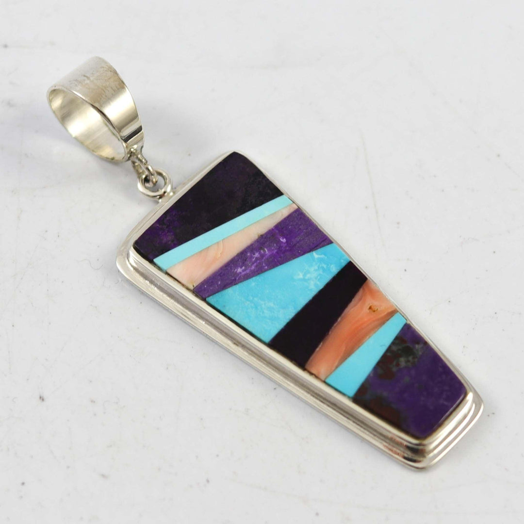 Multi-Stone Inlay Pendant by Noah Pfeffer - Garland's