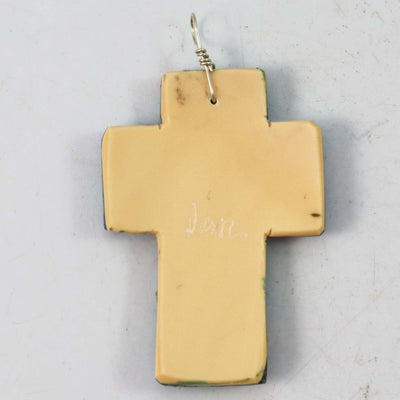 Inlay Cross Pendant by Joe and Angie Reano - Garland's