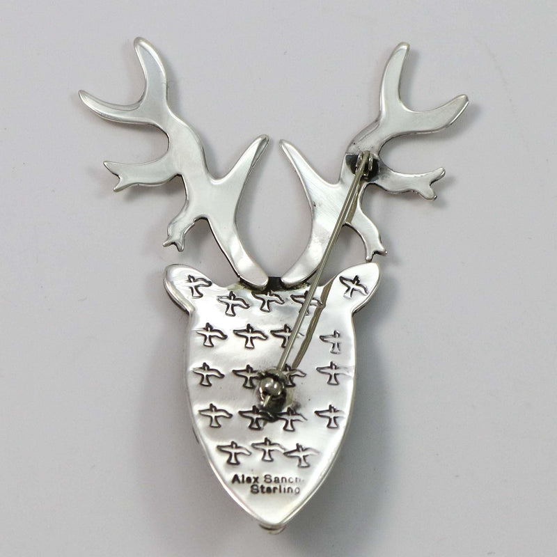Coral Reindeer Pin by Alex Sanchez - Garland&