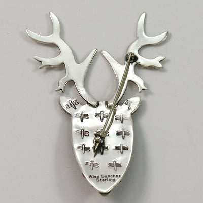 Coral Reindeer Pin by Alex Sanchez - Garland's