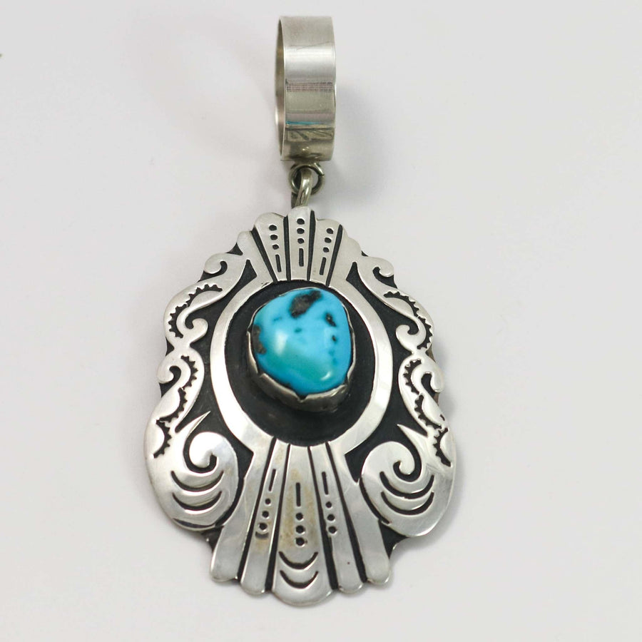 Turquoise Pendant by Tommy and Rosita Singer - Garland's