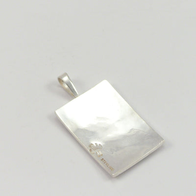 Silver Overlay Pendant by Willis Humeyestewa - Garland's