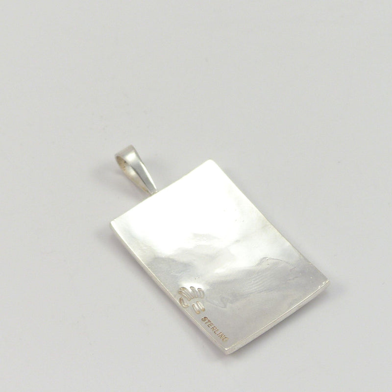 Silver Overlay Pendant by Willis Humeyestewa - Garland&