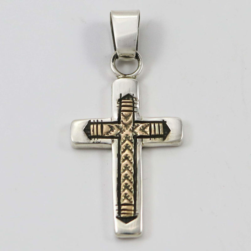 Gold on Silver Pendant by Bruce Morgan - Garland&