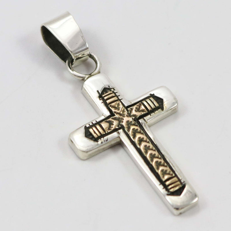 Gold on Silver Pendant by Bruce Morgan - Garland&