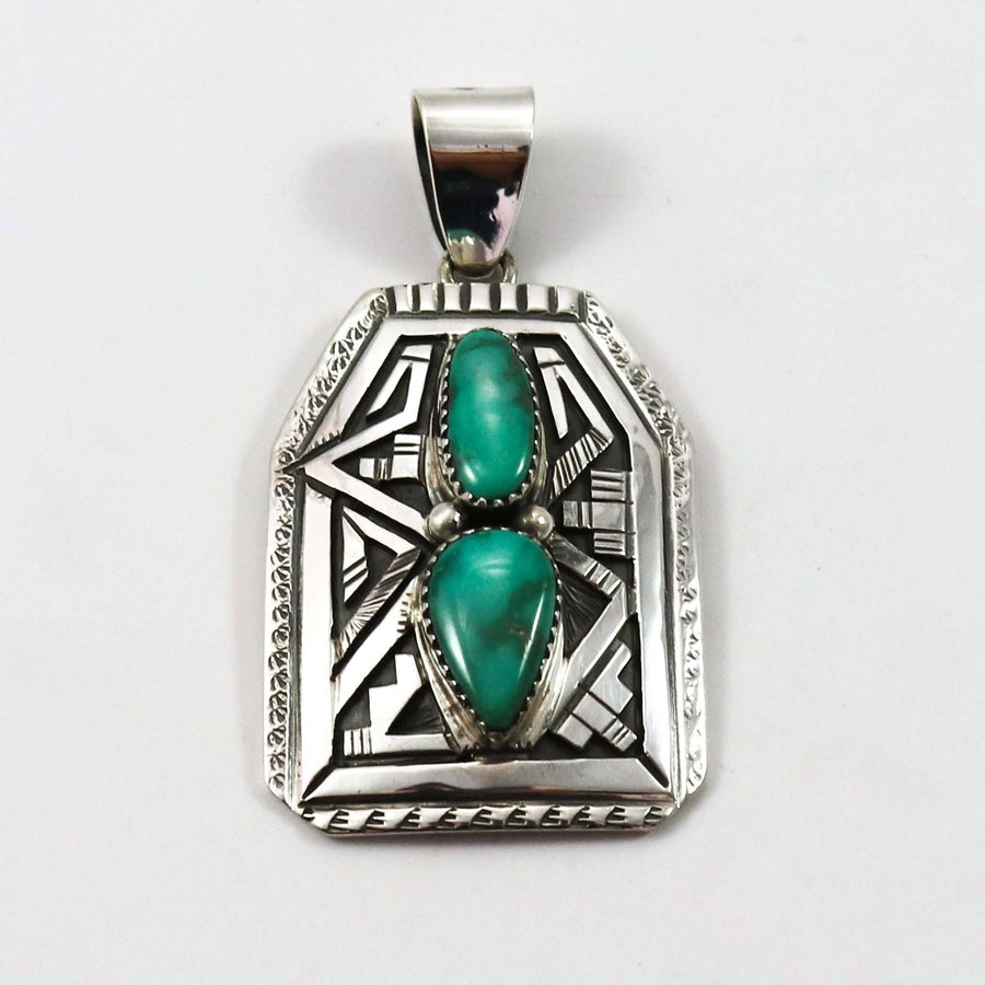 Sonoran Gold Turquoise Pendant by Peter Nelson - Garland's