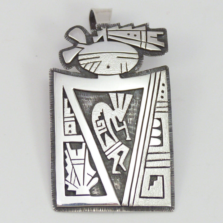 Hopi Overlay Pendant by Berra Tawahongva - Garland's