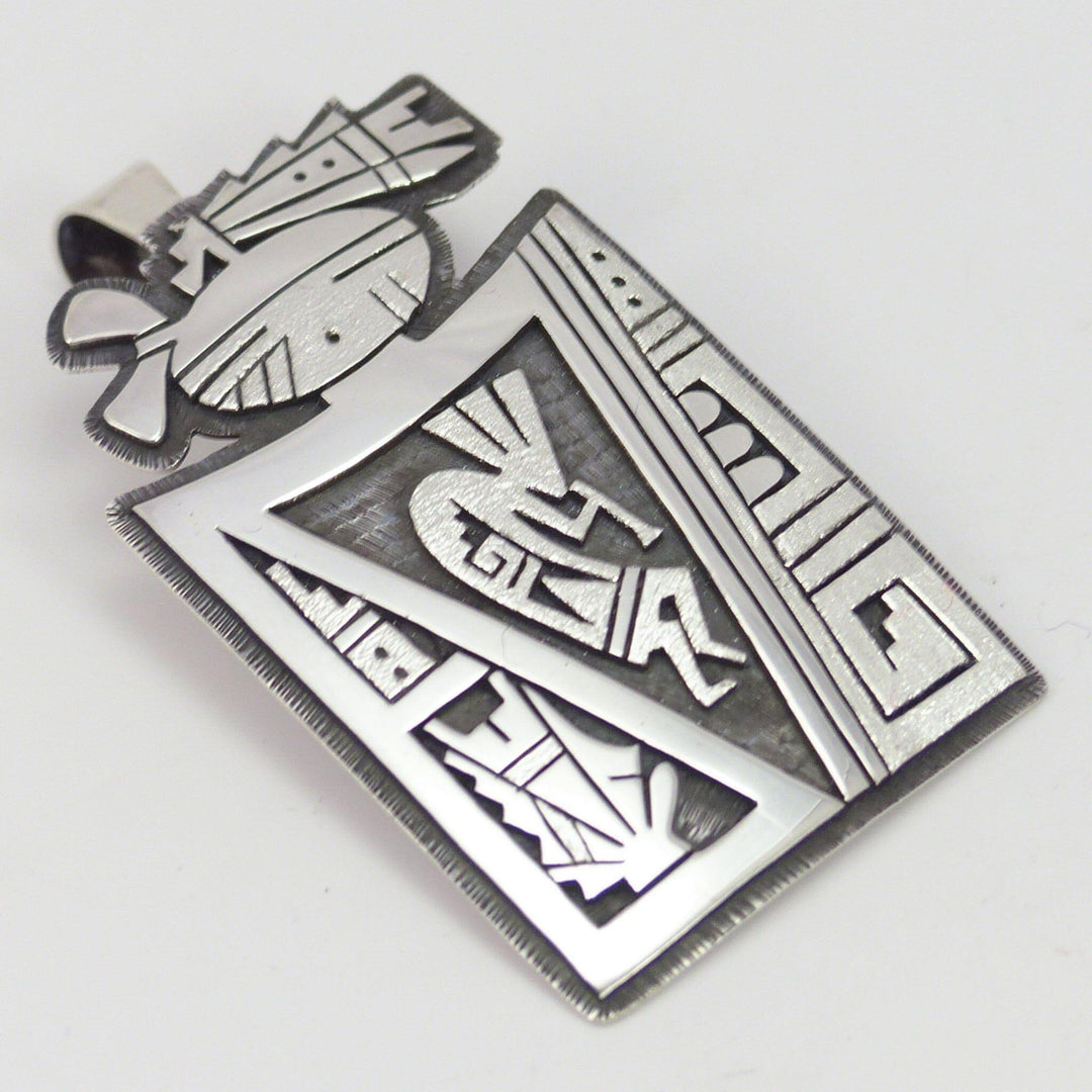 Hopi Overlay Pendant by Berra Tawahongva - Garland's