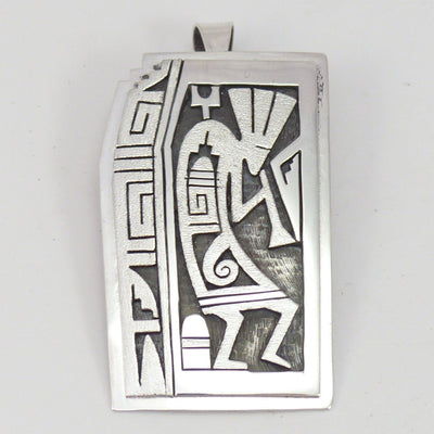 Hopi Overlay Pendant by Berra Tawahongva - Garland's