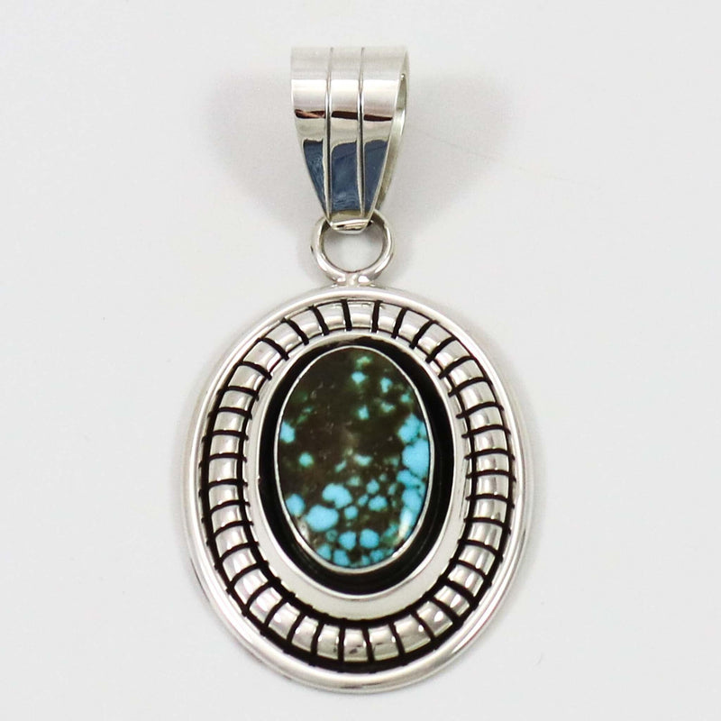 Kingman Turquoise Pendant by Marian Nez - Garland&