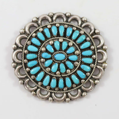 1960s Turquoise Cluster Pin by Vintage Collection - Garland's