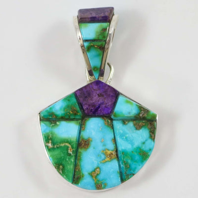 Turquoise and Sugilite Pendant by Na Na Ping - Garland's