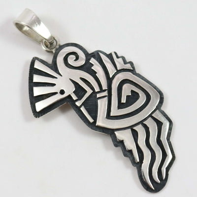 Kokopelli Pendant by Ruben Saufkie - Garland's