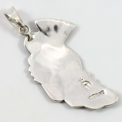 Kokopelli Pendant by Ruben Saufkie - Garland's