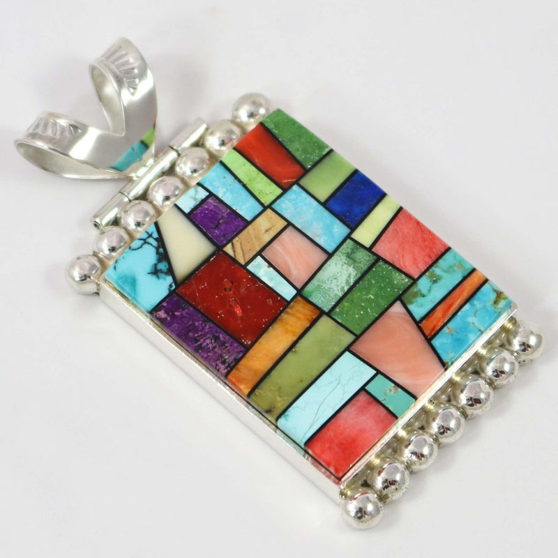 “Stained Glass” Pendant by Bryon Yellowhorse - Garland&