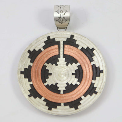 Navajo Basket Pendant by Roland Begay - Garland's
