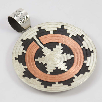 Navajo Basket Pendant by Roland Begay - Garland's